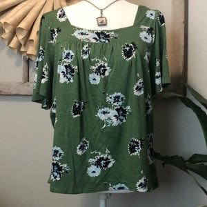 Short sleeve Smock Top Brand New Lucky Brand